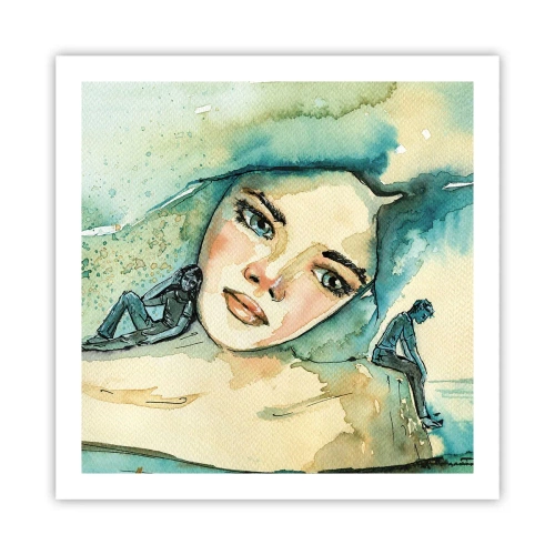 Póster - ¿Soy azul? - 60x60 cm