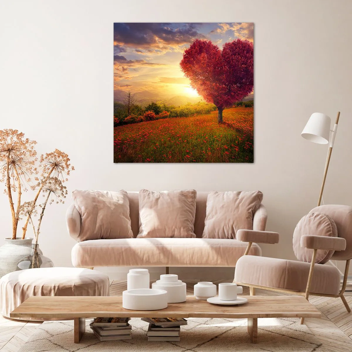 Cuadro sobre lienzo - Impresión de Imagen - Te atrapa el corazón - 60x60 cm