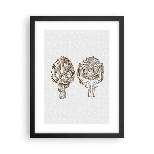 Póster en marco negro - Lección de anatomía - 30x40 cm