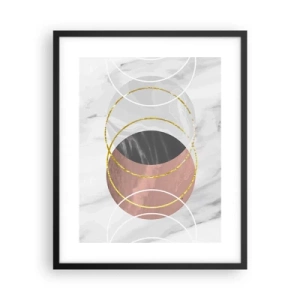 Póster en marco negro - Música de las esferas - 40x50 cm