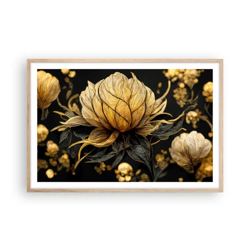 Póster en marco roble claro - Sutil fragilidad - 91x61 cm