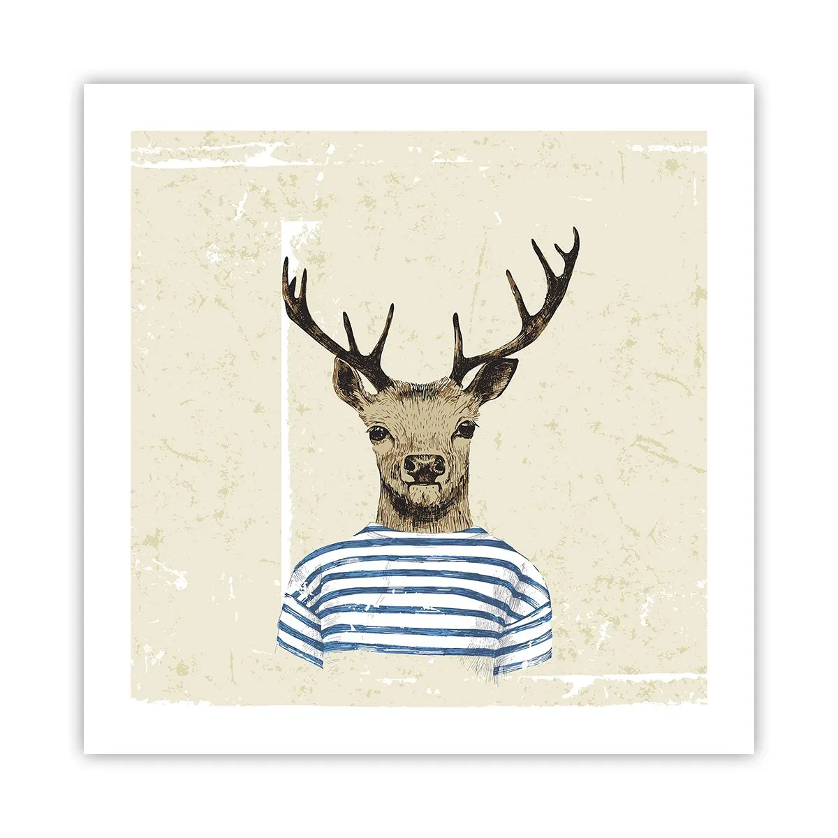 Póster - Porque me gustan las camisas de rayas - 50x50 cm