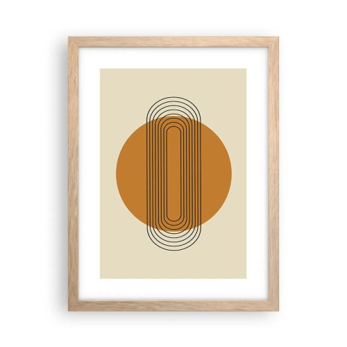 Póster en marco roble claro - El plan perfecto - 30x40 cm