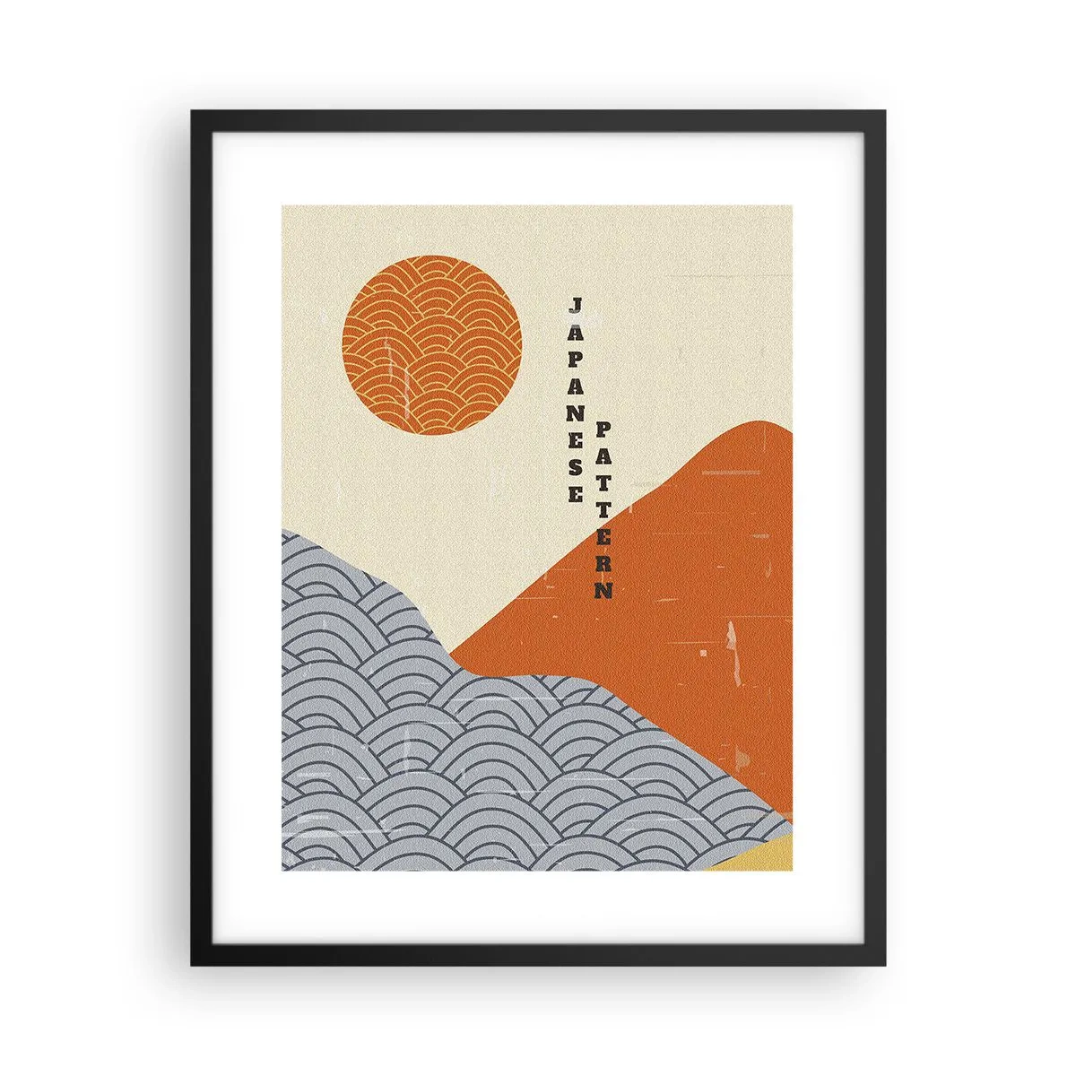 Póster en marco negro - En el espíritu japonés - 40x50 cm