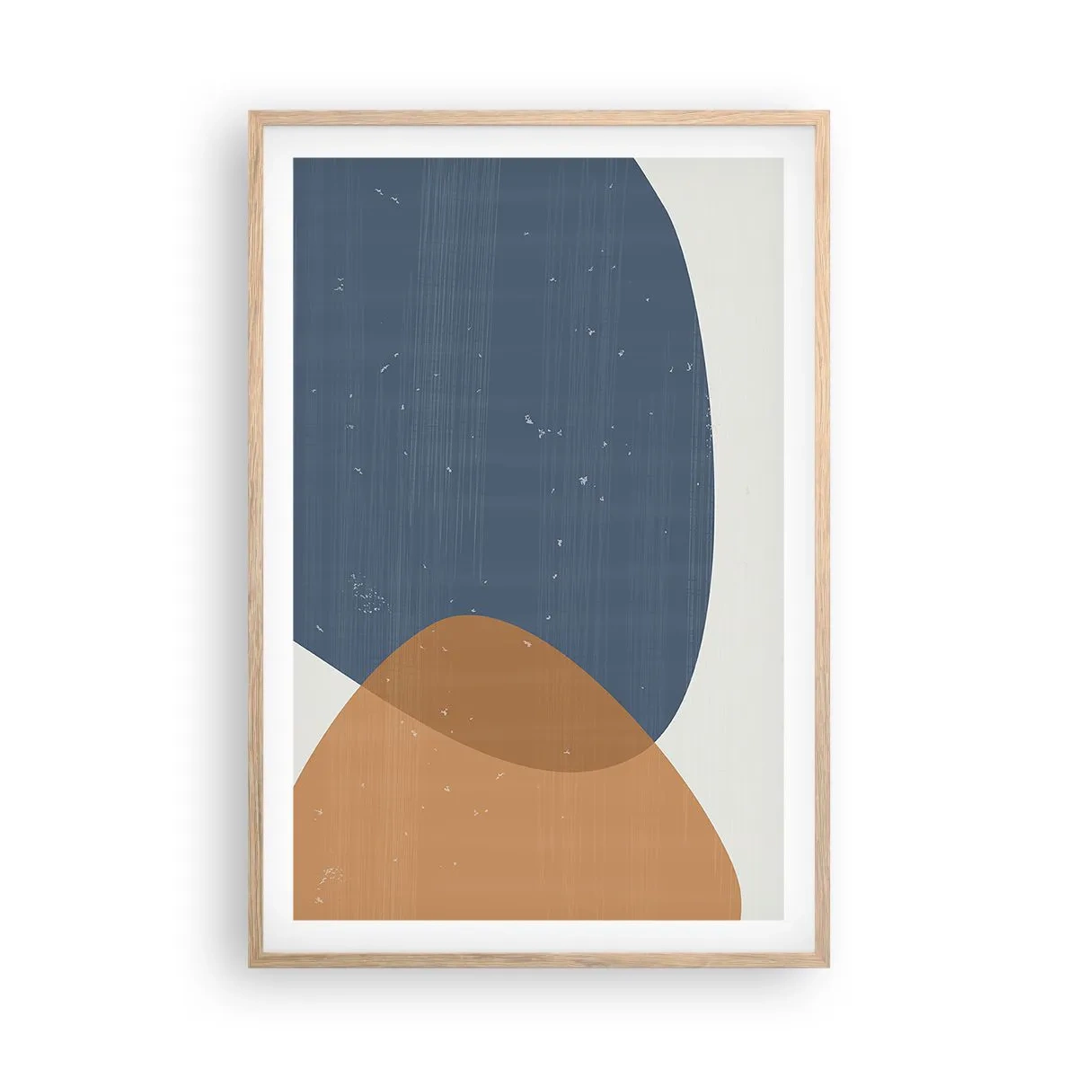 Póster en marco roble claro - Óvalos e influencias - 61x91 cm