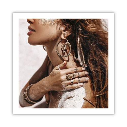 Póster - Reina de la playa salvaje - 60x60 cm