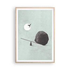 Póster en marco roble claro - Un sueño hecho realidad - 70x100 cm