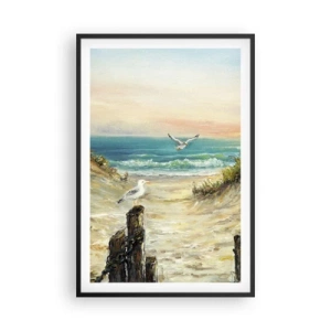 Póster en marco negro - Un retiro ventoso - 61x91 cm