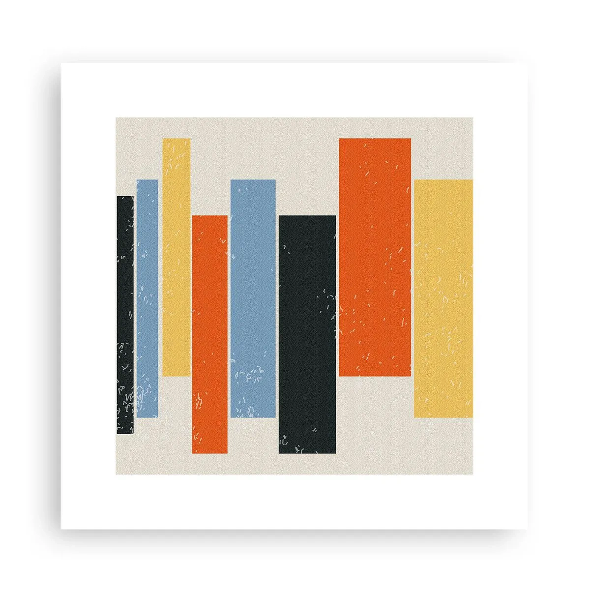 Póster - Barras multicolor - 30x30 cm