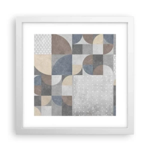 Póster en marco blanco - Fantasía cerámica - 30x30 cm