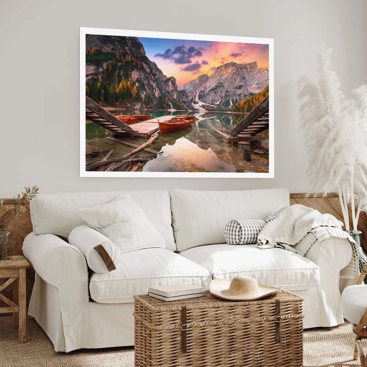 Póster - Espejo entre montañas - 50x40 cm