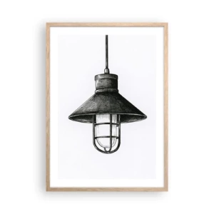 Póster en marco roble claro - Como hace años... - 50x70 cm