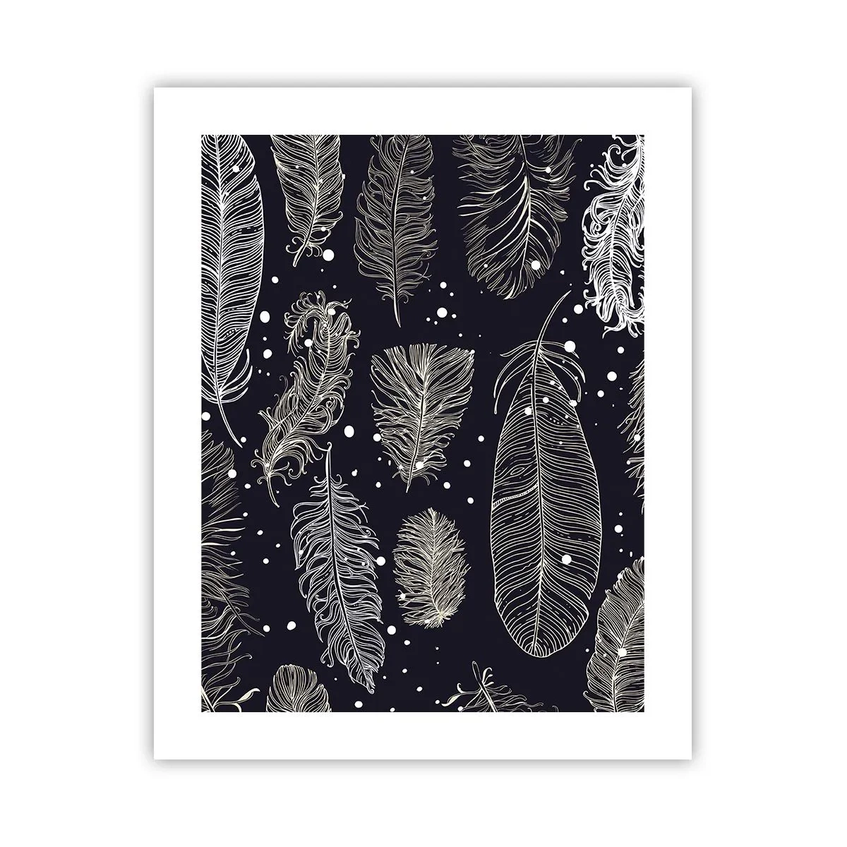 Póster - Encaje de plumas - 40x50 cm