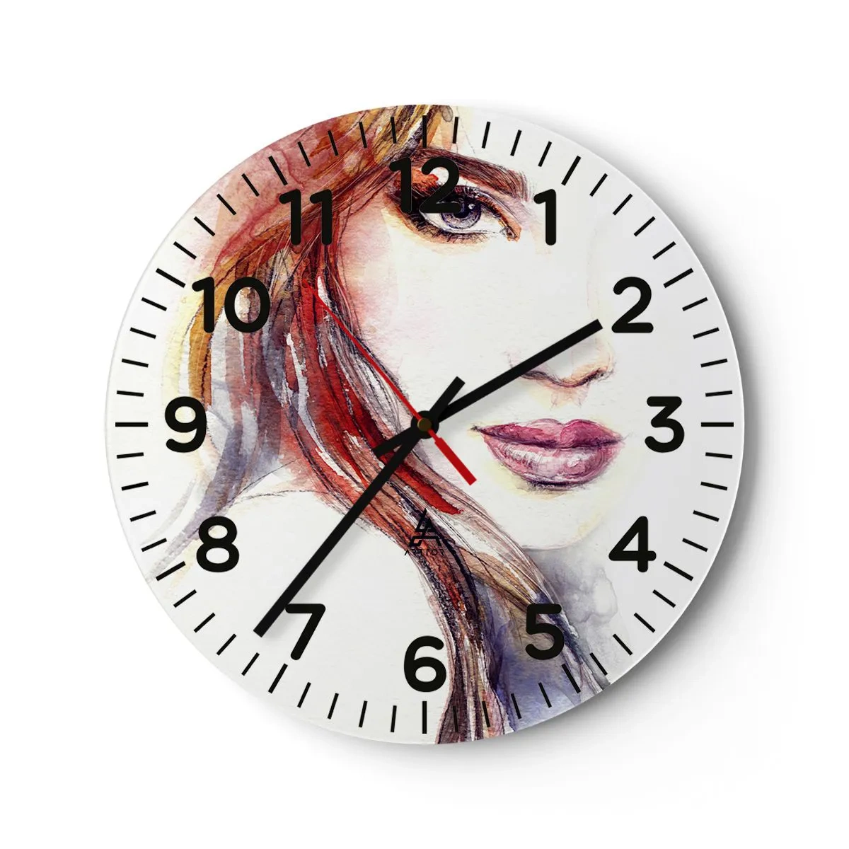 Reloj de pared - Reloj de vidrio - Sígueme - 40x40 cm