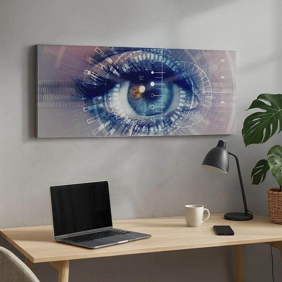 Cuadro sobre lienzo - Impresión de Imagen - Crees que me conoces - 100x40 cm