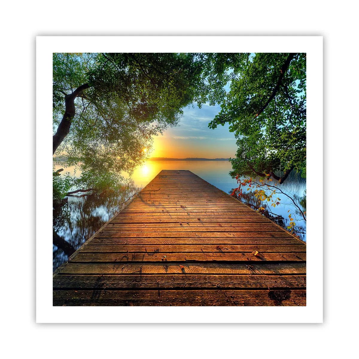 Póster - Tómate tu tiempo, siéntate - 60x60 cm