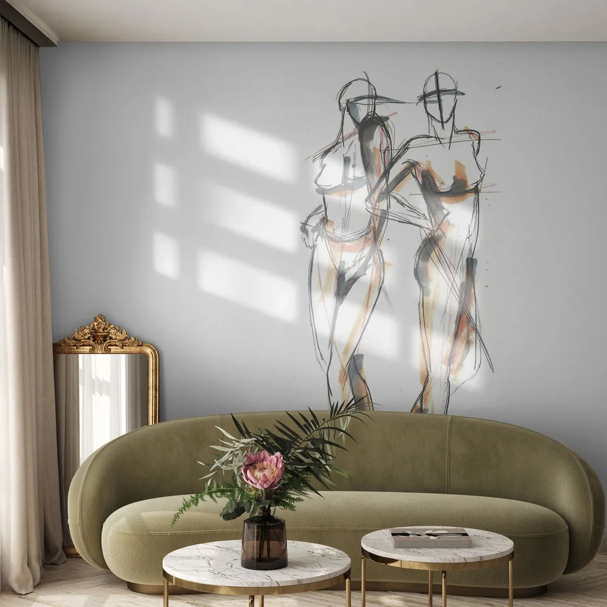 Fotomural Autadhesivo Deluxe Sticker - Un estudio sobre el encanto - Gráficos, Moda, Arte Moderno - 450x315 cm