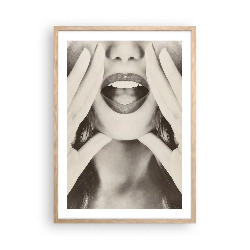 Póster en marco roble claro - ¡Ya estoy en camino! - 50x70 cm