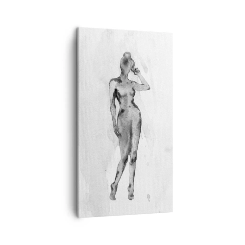 Cuadro sobre lienzo - Impresión de Imagen - Un estudio sobre el ideal de feminidad - 45x80 cm