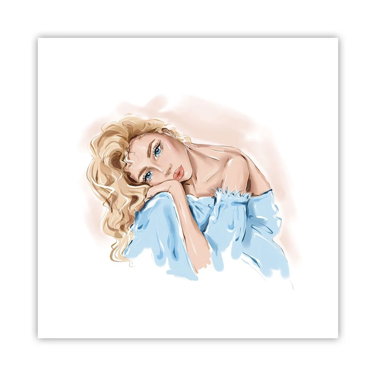 Póster - Soñar en azul - 30x30 cm