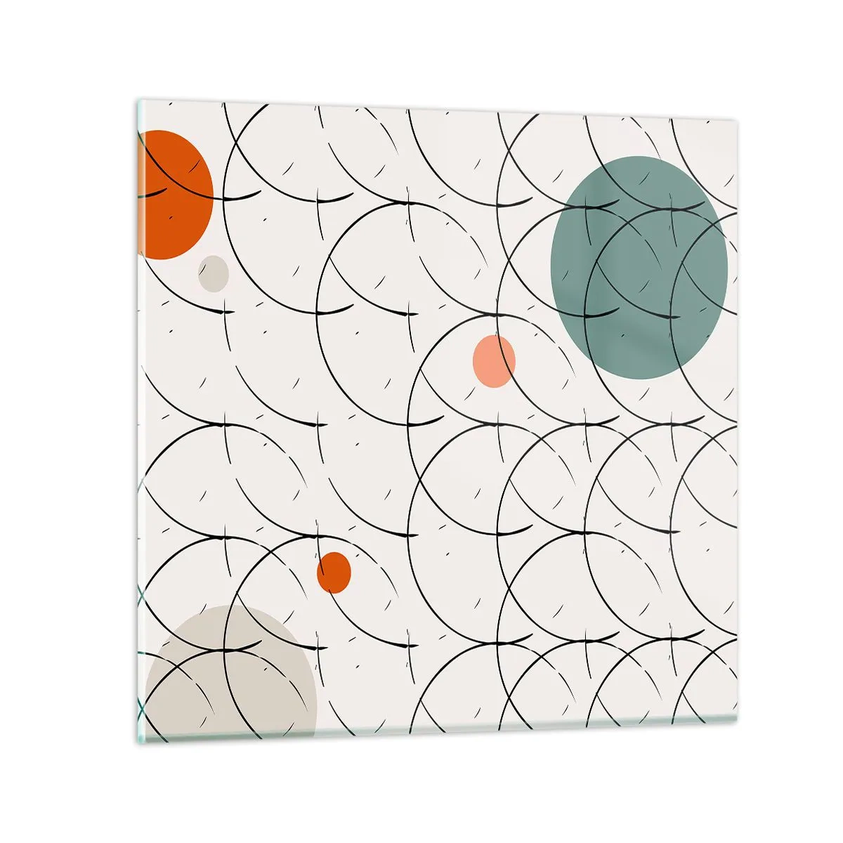 Cuadro sobre vidrio - Impresiones sobre Vidrio - Con espíritu pop-art - 60x60 cm