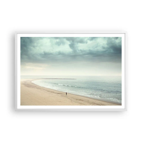 Póster en marco blanco - En busca de la paz - 100x70 cm