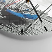 Esfera sin numeración, con rayas