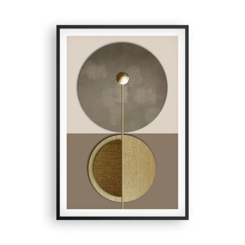 Póster en marco negro - Equilibrio perfecto - 61x91 cm