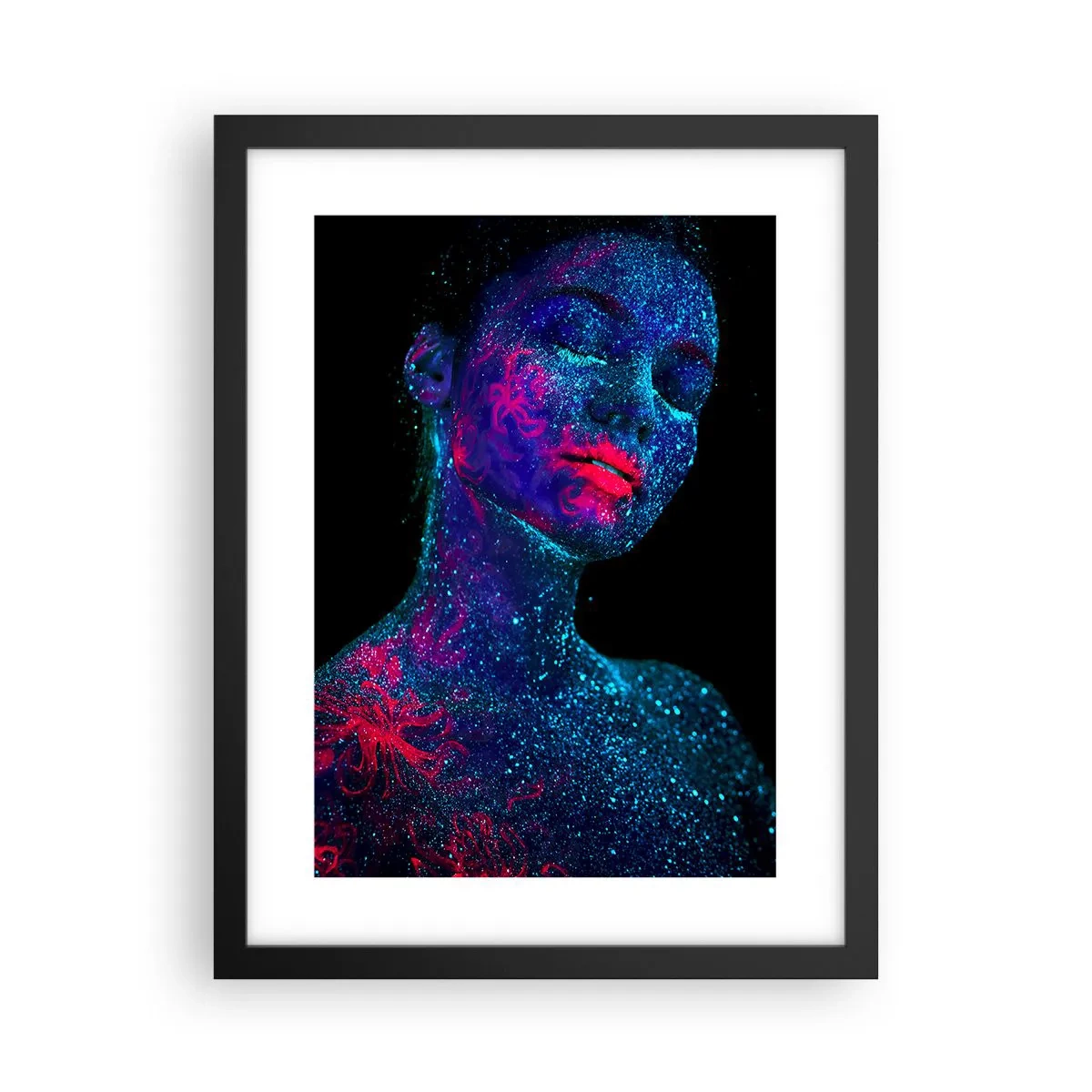 Póster en marco negro - En polvo de estrellas - 30x40 cm