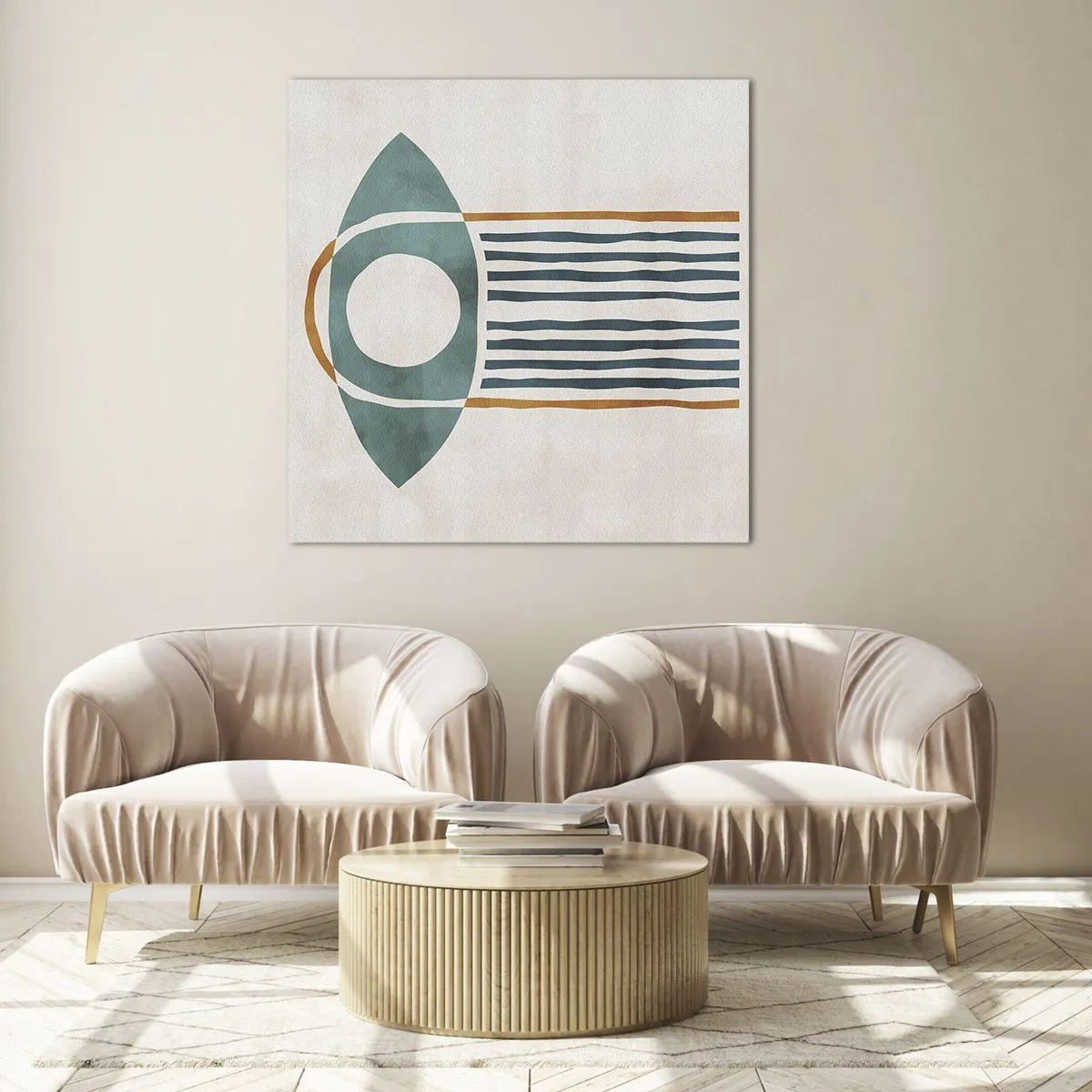 Cuadro sobre vidrio - Impresiones sobre Vidrio - Signos y rituales - 60x60 cm