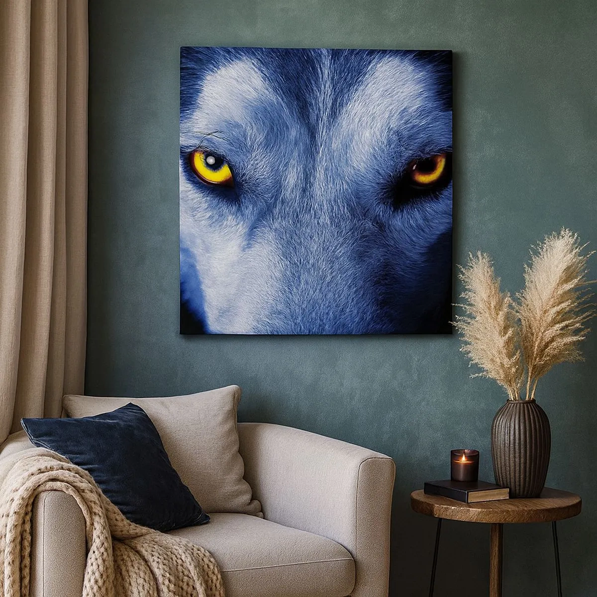 Cuadro sobre lienzo - Impresión de Imagen - La mirada hipnótica - 30x30 cm