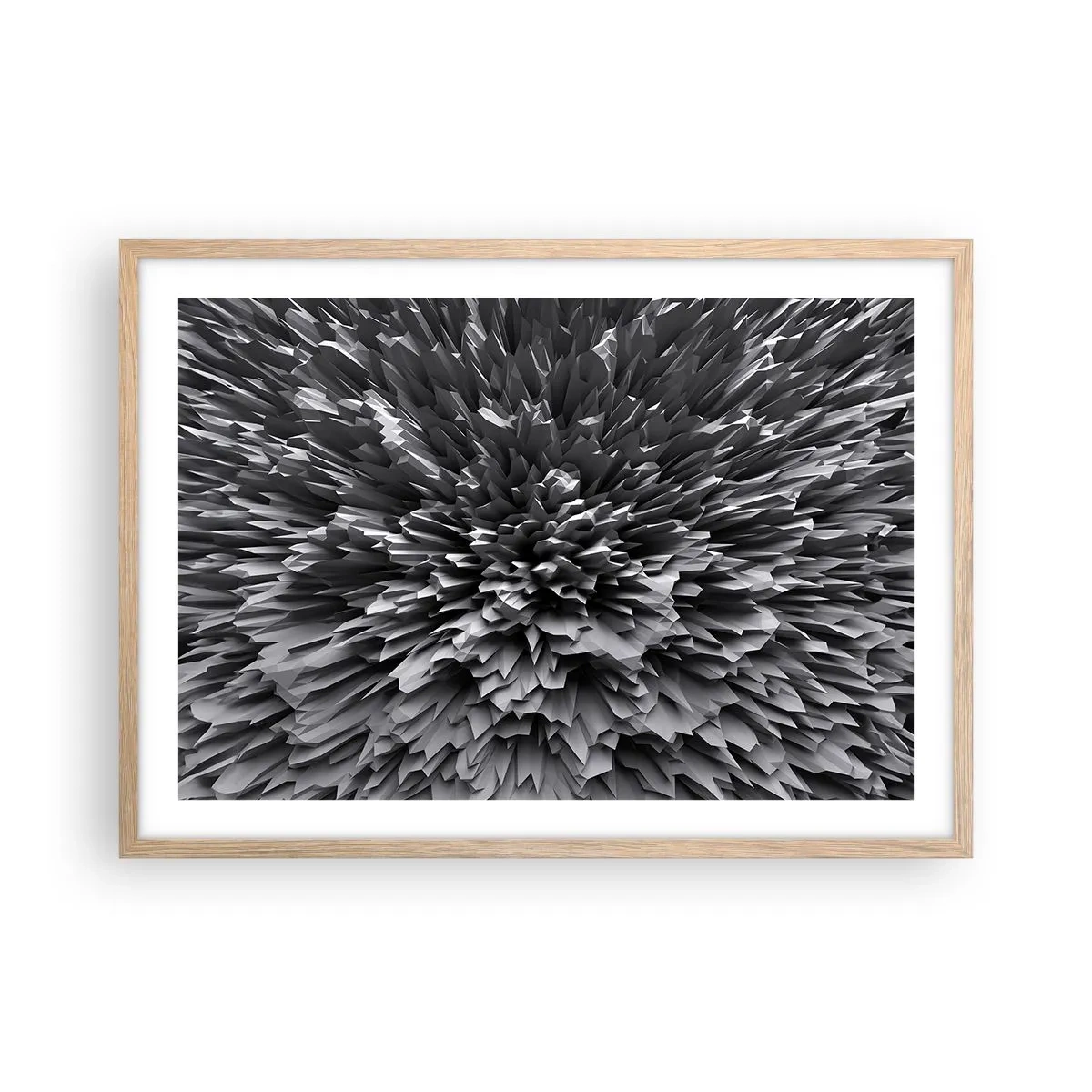 Póster en marco roble claro - No puede ser más afilado - 70x50 cm