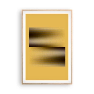 Póster en marco roble claro - Cuadrado de opuestos - 61x91 cm