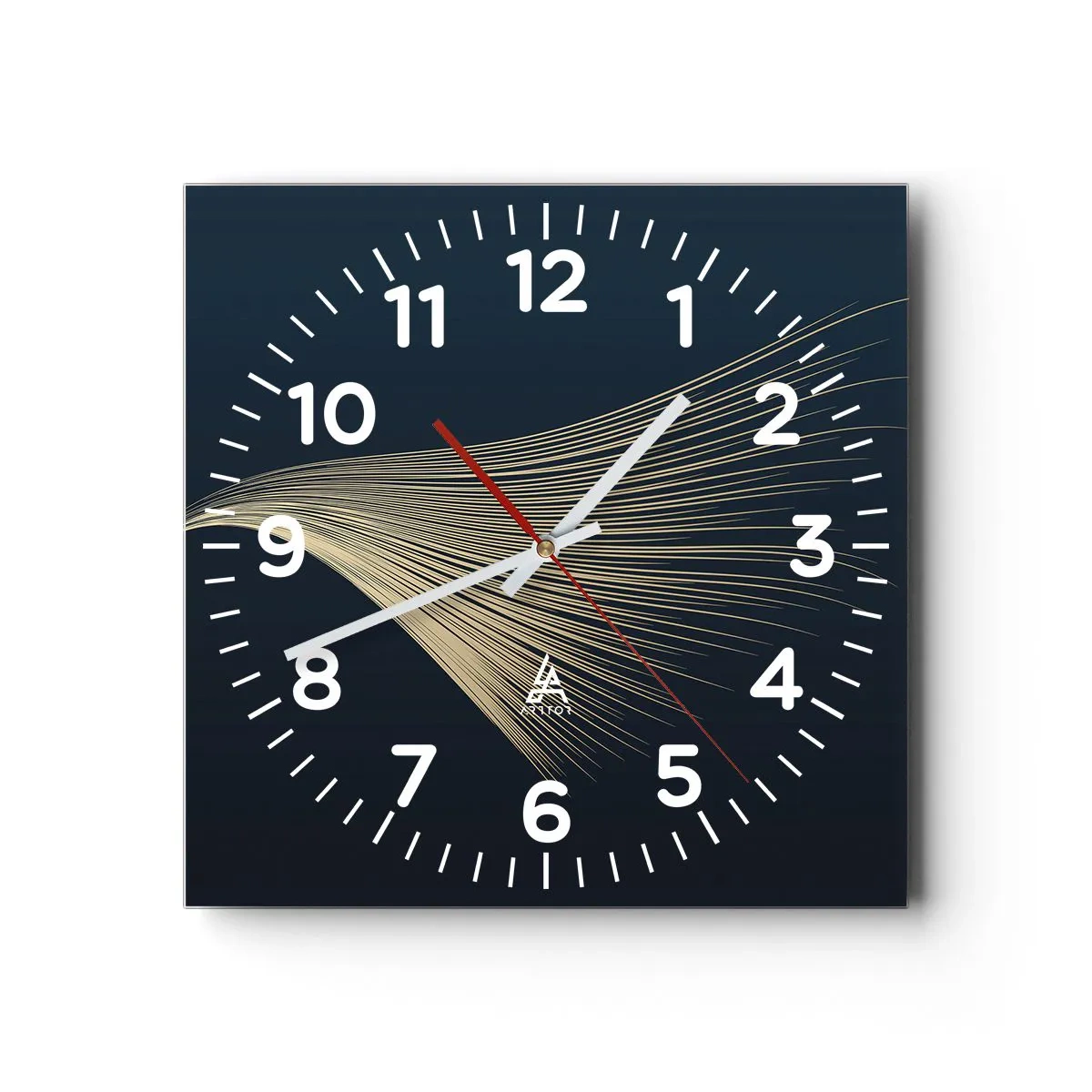 Reloj de pared - Reloj de vidrio - Como el cabello de un ángel - 30x30 cm