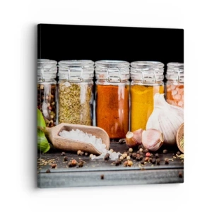 Cuadro sobre lienzo - Impresión de Imagen - Para que la vida sepa bien - 30x30 cm