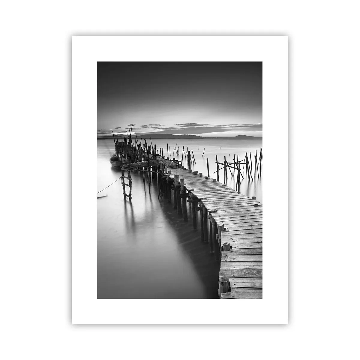 Póster - La calma de una orilla olvidada - 30x40 cm