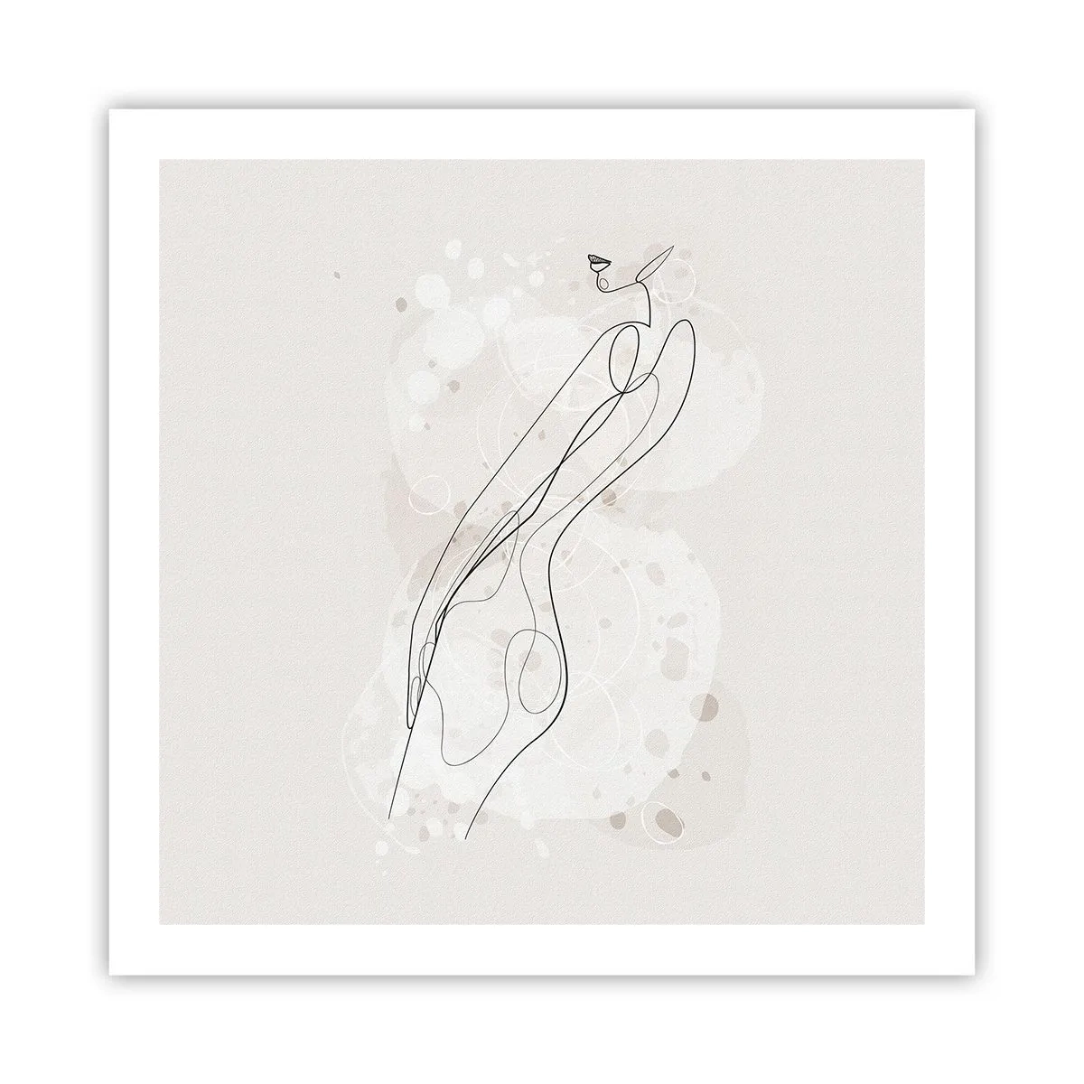 Póster - Una mirada no dice nada y al mismo tiempo lo dice todo - 60x60 cm