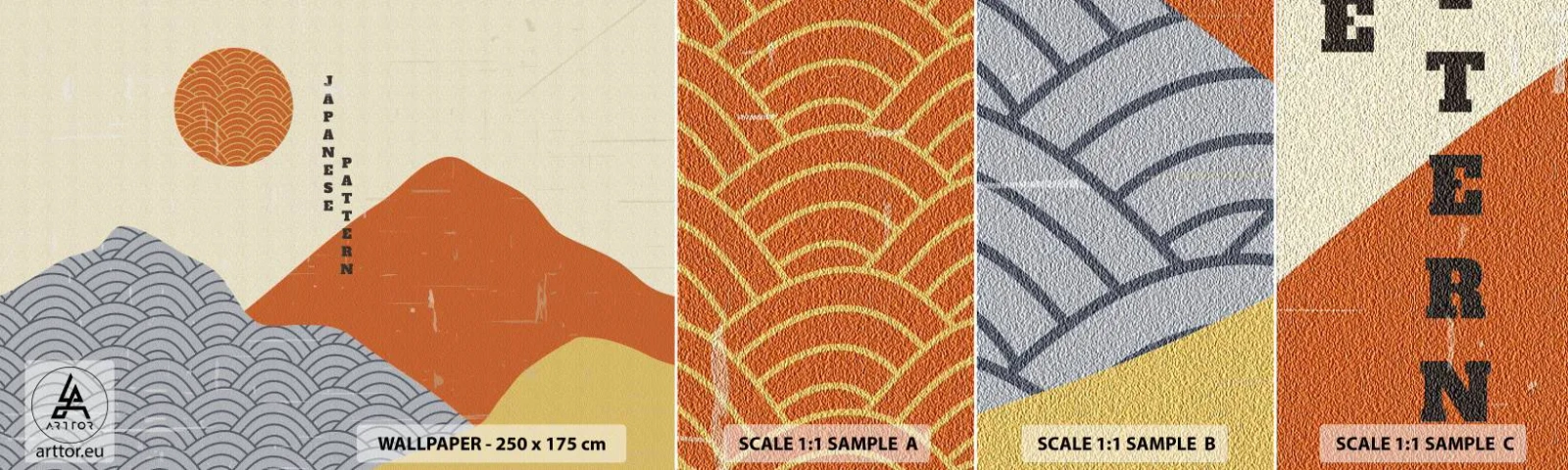 Muestra De Fotomural Standard Eco - En el espíritu japonés - asiático, japonés, Paisaje - 100x30 cm