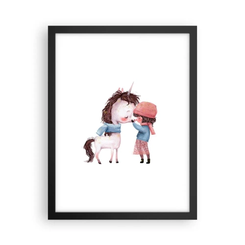 Póster en marco negro - Un cuento de invierno - 30x40 cm