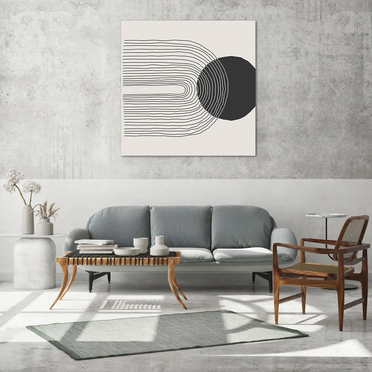 Cuadro sobre vidrio - Impresiones sobre Vidrio - Temblor y certeza - 70x70 cm