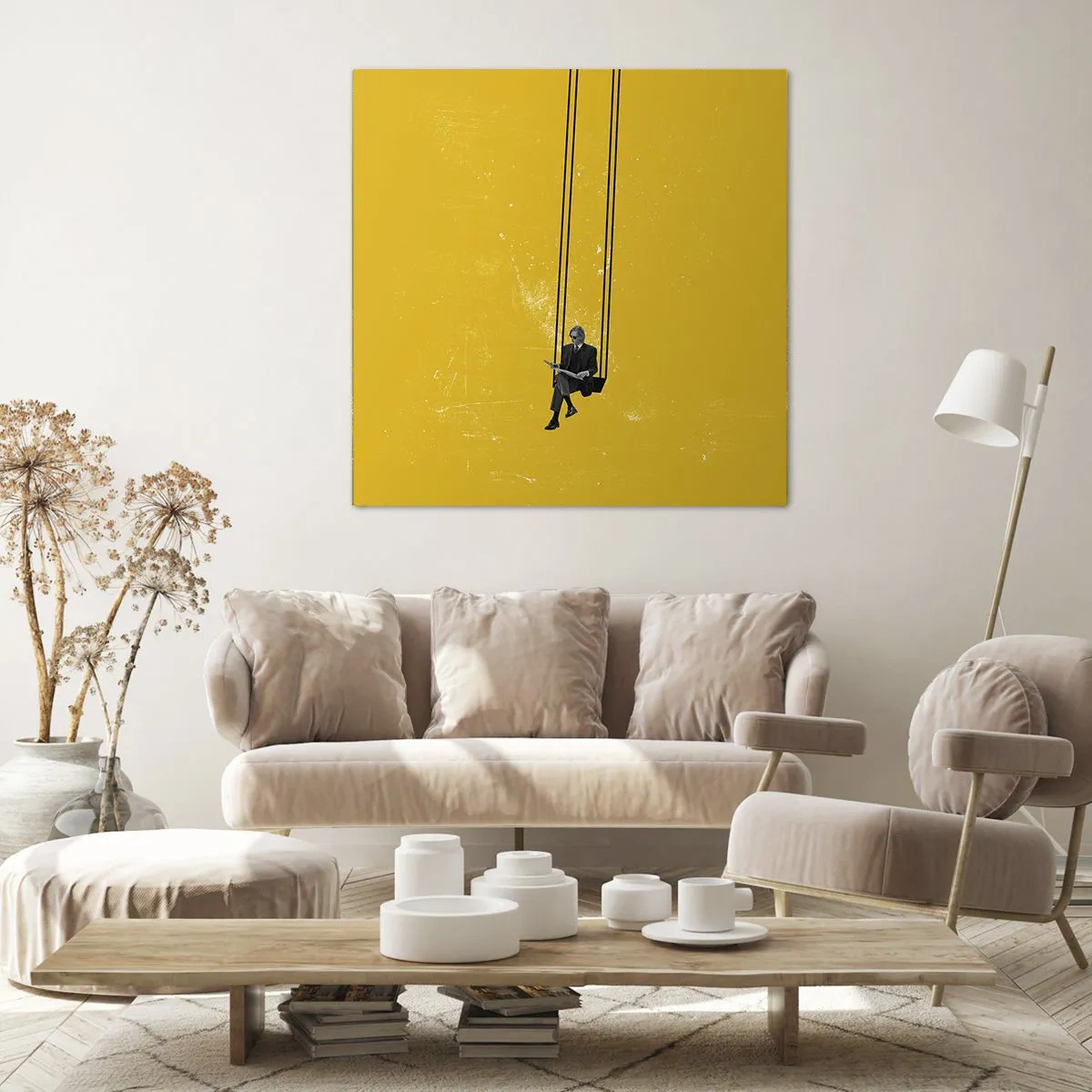 Cuadro sobre lienzo - Impresión de Imagen - Un día como cualquier otro - 50x50 cm