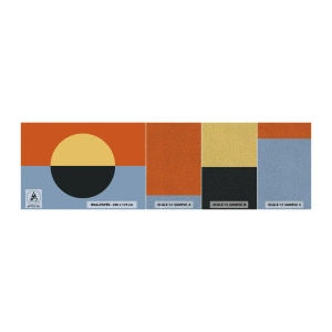 Muestra de fotomural Premium Sand - Una composición de calidez y frescura - Abstracción, Pedazo, Gráficos - 100x30 cm