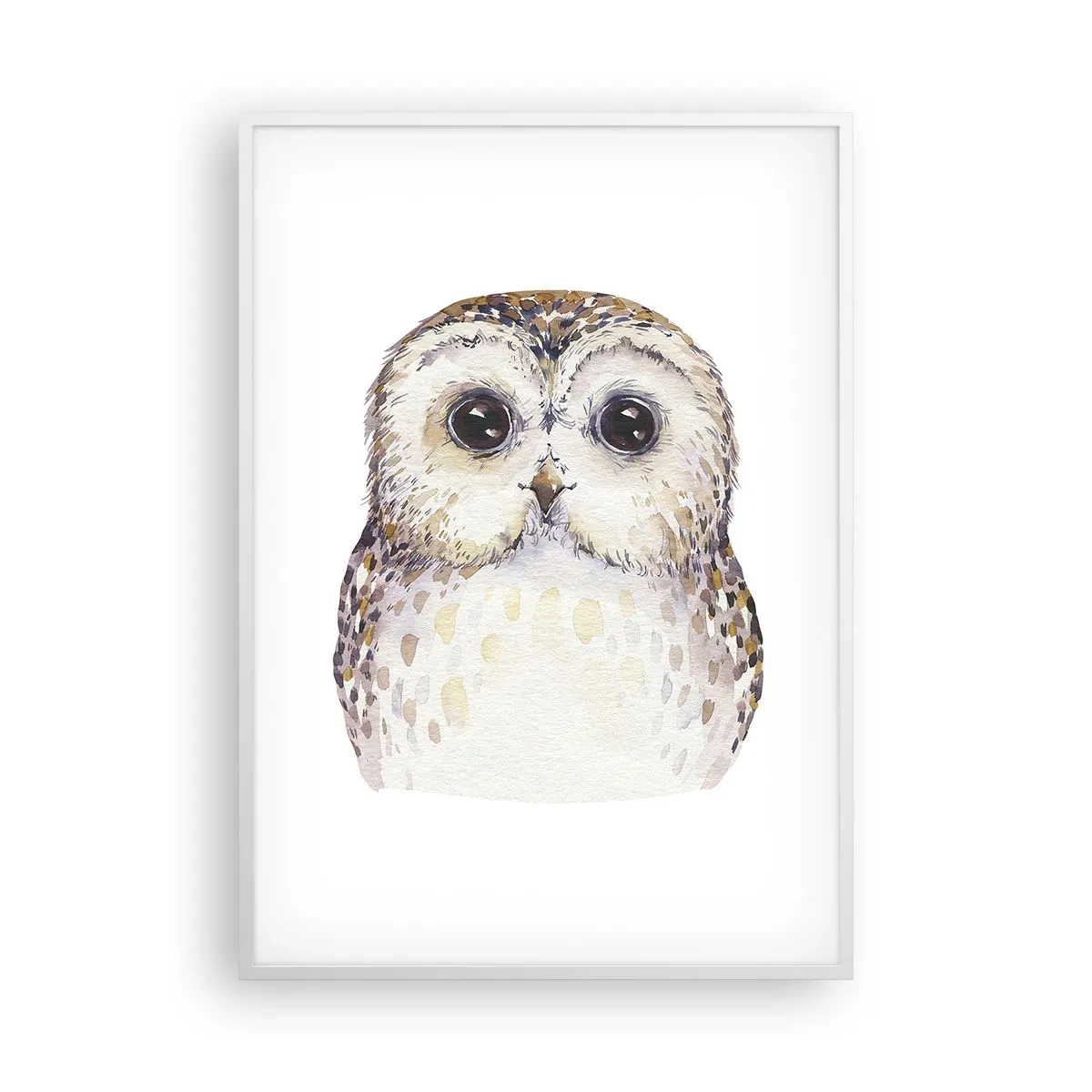 Póster en marco blanco - Mírame a los ojos - 70x100 cm