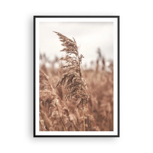 Póster en marco negro - El otoño ya está en los campos - 70x100 cm