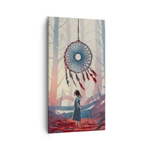 Cuadro sobre lienzo - Impresión de Imagen - El ritual secreto de la felicidad - 55x100 cm