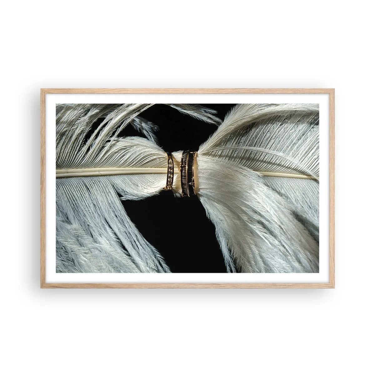 Póster en marco roble claro - ...y no te dejaré.... - 91x61 cm