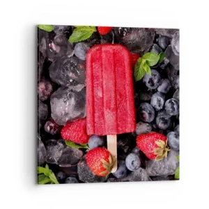 Cuadro sobre lienzo - Impresión de Imagen - El sabor del verano caluroso - 70x70 cm