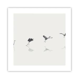 Póster - Cuatro sencillos pasos para despegar - 40x40 cm