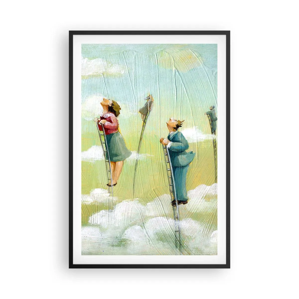 Póster en marco negro - Sigue tu sueño - 61x91 cm