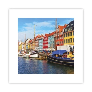 Póster - Muelle alegre - 30x30 cm